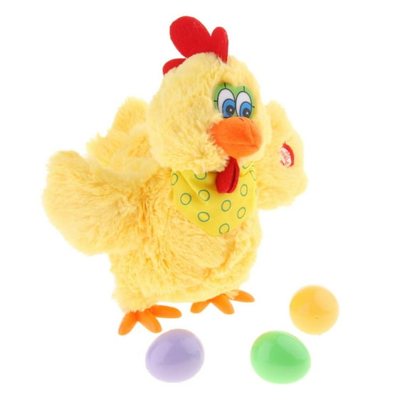 Lovely Hens Lay Chicken Eggs Crazy Singing and Dancing Electric Pet Dolls Plush Toys Birthday Gifts