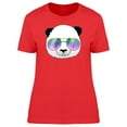 thumbnail image 1 of Lovely Hipster Panda Cartoon T-Shirt Women -Image by Shutterstock, Female Large, 1 of 2