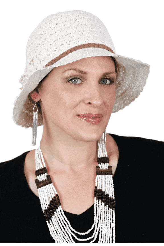 Lovely In Lace Petite Cloche Cotton Hat