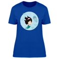 thumbnail image 1 of Lovely Kawaii Girl Cartoon T-Shirt Women -Image by Shutterstock, Female Medium, 1 of 2