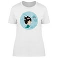 thumbnail image 1 of Lovely Kawaii Girl Cartoon T-Shirt Women -Image by Shutterstock, Female Small, 1 of 2