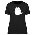 thumbnail image 1 of Lovely Kitten Doodle Cartoon T-Shirt Women -Image by Shutterstock, Female Large, 1 of 2