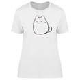 thumbnail image 1 of Lovely Kitten Doodle Cartoon T-Shirt Women -Image by Shutterstock, Female Large, 1 of 2