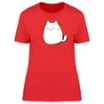 thumbnail image 1 of Lovely Kitten Doodle Cartoon T-Shirt Women -Image by Shutterstock, Female Medium, 1 of 2