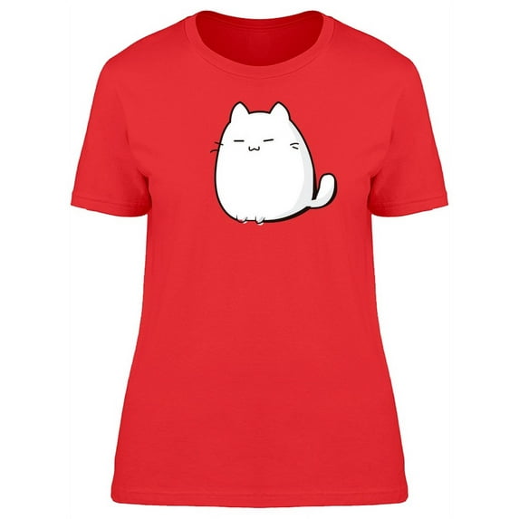 Lovely Kitten Doodle Cartoon T-Shirt Women -Image by Shutterstock, Female x-Large