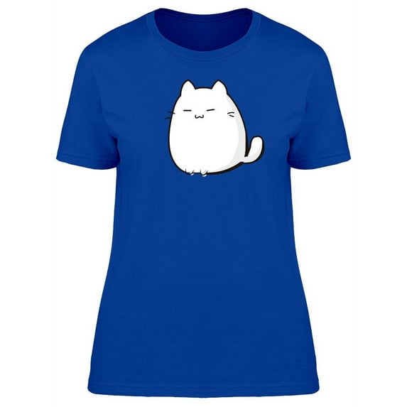 Lovely Kitten Doodle Cartoon T-Shirt Women -Image by Shutterstock, Female x-Large