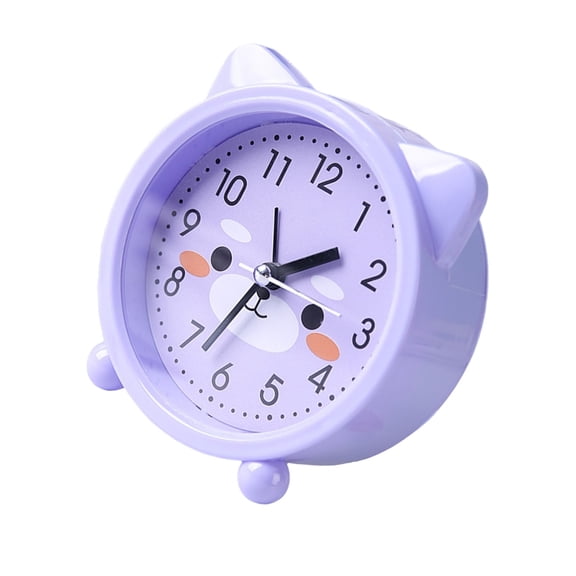 Lovely Kitten Ear Alarm Clock Desk Clocks For Kids Bedroom Decoration