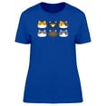 thumbnail image 1 of Lovely Kitten Heads Cartoons T-Shirt Women -Image by Shutterstock, Female Large, 1 of 2