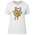 thumbnail image 1 of Lovely Kitten Playing Saxophone T-Shirt Women -Image by Shutterstock, Female XX-Large, 1 of 2
