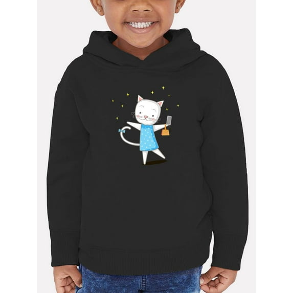 Lovely Kitten W Dress N Ribbon Hoodie Toddler -Image by Shutterstock, 2 Toddler