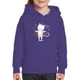 thumbnail image 1 of Lovely Kitten W Hula Hoops Hoodie Juniors -Image by Shutterstock,  Large, 1 of 4