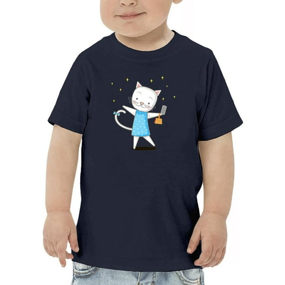 Lovely Kitten W Smarthphone T-Shirt Toddler -Image by Shutterstock, 4 Toddler