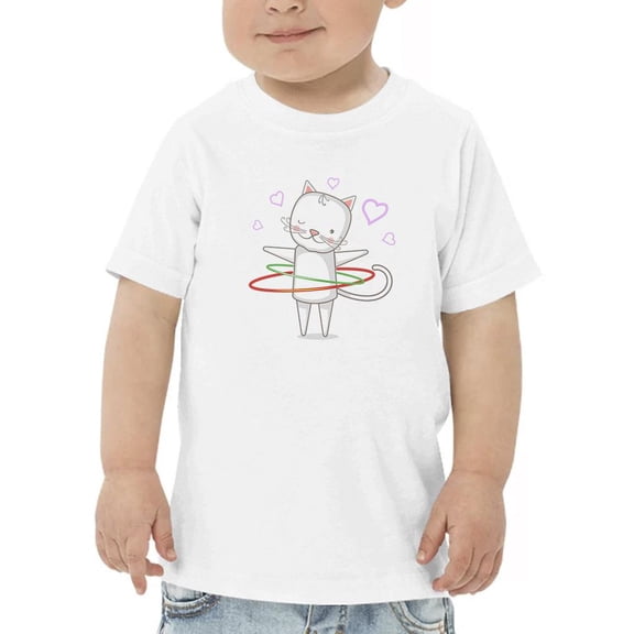 Lovely Kitten W Toy Hoop T-Shirt Toddler -Image by Shutterstock,  5 Toddler