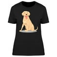 thumbnail image 1 of Lovely Labrador Cartoon T-Shirt Women -Image by Shutterstock, Female Large, 1 of 2