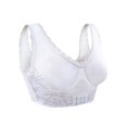 thumbnail image 1 of Lovely Lace Front Hook Bra, Size XXL White, 1 of 7