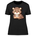 thumbnail image 1 of Lovely Leopard Cartoon T-Shirt Women -Image by Shutterstock, Female x-Large, 1 of 2