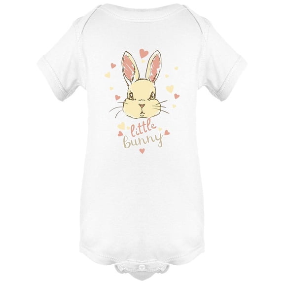 Lovely Little Bunny Design Bodysuit Infant -Image by Shutterstock,  24 Months