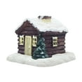 thumbnail image 1 of Lovely Log Cabin Incense Burner, Mini Snowy Winter Chimney Cottage Ash Catcher, Yoga Accessories Meditation Accessories, Home Chimney Decorations, 1 of 5