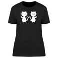 thumbnail image 1 of Lovely Maneki Neki Kitten Doodle T-Shirt Women -Image by Shutterstock, Female Medium, 1 of 2