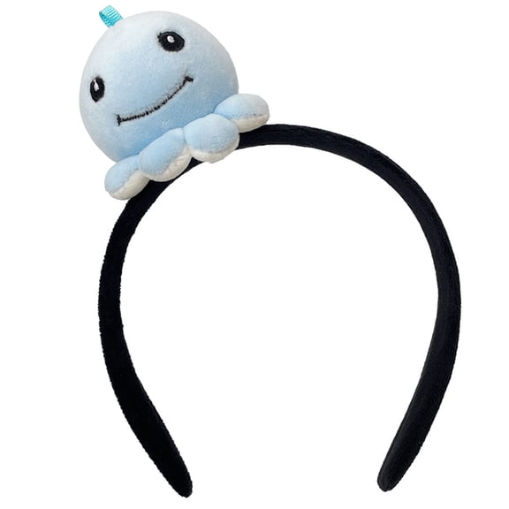 Lovely Marine Theme Plush Headband Cartoon Hairhoop Female Face Washing Hairband Birthday Headpiece Party Accessories