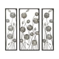 thumbnail image 1 of Lovely Metal Silver Wall Decor Set Of 3, 1 of 3