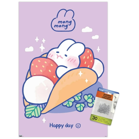 Lovely Mong Mong - Taco Wall Poster with Push Pins, 14.725" x 22.375"