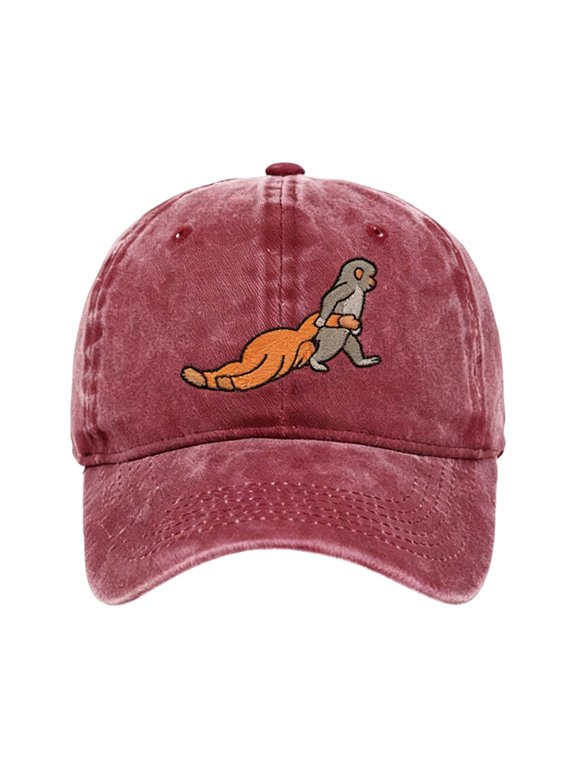 Lovely Monkey Print Baseball Hat Cotton Funny Theme Outdoor Hat Perfect For Sports Event And Street Charm