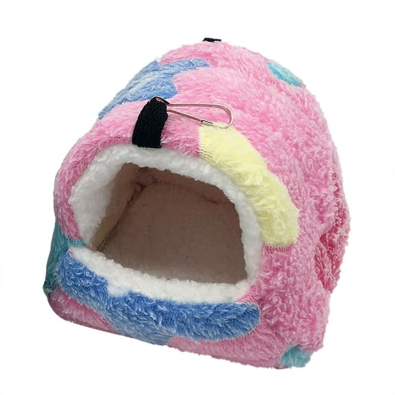 Lovely Pet Hammock Plush Soft Winter Warm Hanging Nest Sleeping Bed Small Pets Hamster Squirrel Chinchilla House