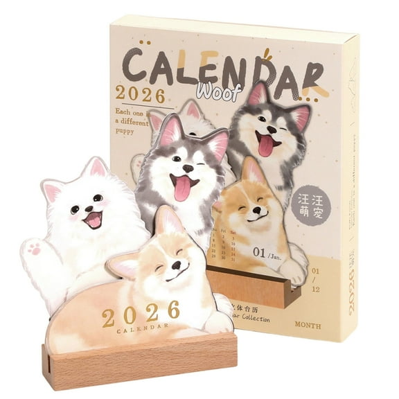 Lovely Pet Inspired Daily Planner Calendar With Functional Layout Perfect For Birthdays Holiday Gifts