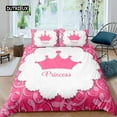 thumbnail image 1 of Lovely Pink Bedding Set Duvet Cover 140X200 For Girl Bedroom Quilt Cover Pillowcase Duvet Cover Bed, 1 of 5