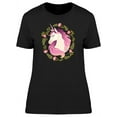 thumbnail image 1 of Lovely Pink Floral Unicorn Tee Women's -Image by Shutterstock, 1 of 2