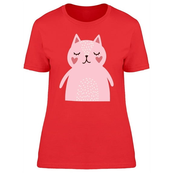 Lovely Pink Kitten T-Shirt Women -Image by Shutterstock, Female XX-Large