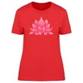 thumbnail image 1 of Lovely Pink Lotus Flower Doodle T-Shirt Women -Image by Shutterstock, Female x-Large, 1 of 2
