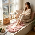 thumbnail image 1 of Lovely Pink Tabby Cat Rug Soft Pashmina Napping Kitty Pad For Girls Room Dresser Vanity Sweet Pet Decor Gift Idea For Kids And Teens Birthday Surprise (40x60cm), 1 of 8