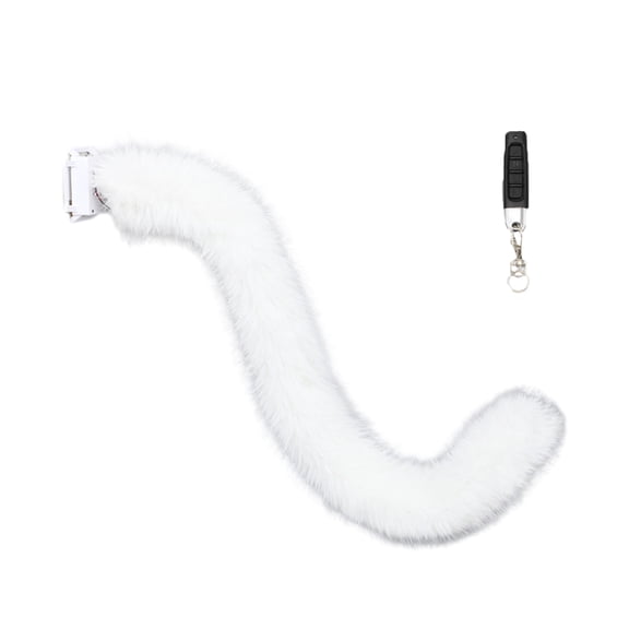 Lovely Plush Tail Cats Tail for Halloween Birthday Party Remote Control Wagging Tail Cosplay Accessories