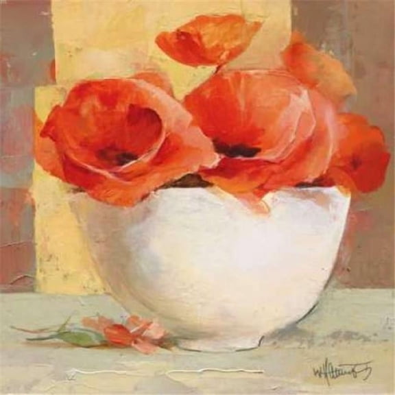 Lovely Poppies I Poster Print by Willem Haenraets, 24 x 24 - Large