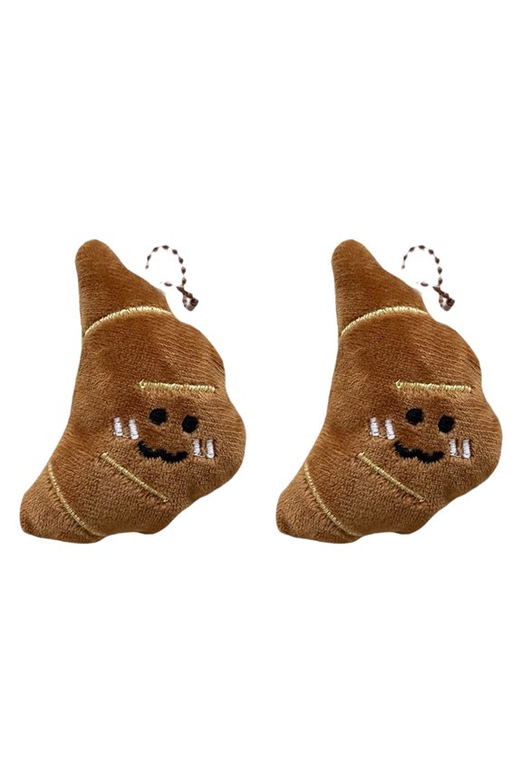 Lovely Pretzel Cartoon Plush Toy for Kids Keychain Funny Potato Cartoon Potato Soft Charm Stuffed Pretzel Toy