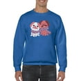 thumbnail image 1 of Lovely Pugs Sweatshirt Men -Smartprints Designs, Male Small, 1 of 4