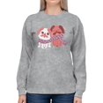 thumbnail image 1 of Lovely Pugs Sweatshirt Women -Smartprints Designs, Female XX-Large, 1 of 4