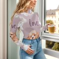thumbnail image 1 of Lovely Puppy Dogs Women's Bodysuit Jumpsuit Mock Turtle Neck Long Sleeve TopsOne Piece Leotards Shirt Yoga Outfits, 1 of 8