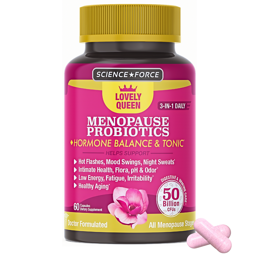 Lovely Queen Menopause Probiotics + Hormone Balance & Tonic, Hot