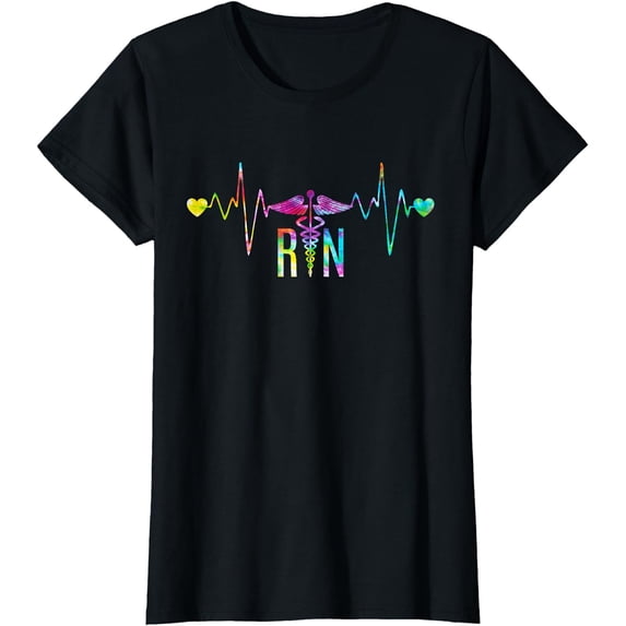 Lovely RN Registered Nurse Tie Dye - Nurse Tshirts for Women T-Shirt