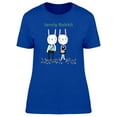 thumbnail image 1 of Lovely Rabbit Doodles T-Shirt Women -Image by Shutterstock, Female XX-Large, 1 of 2