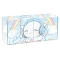 thumbnail image 1 of Lovely Rabbit Rainbow Clouds Stars Acrylic Pencil Pen Holder Cup 4 Compartments Desktop Organiser 7.87"x2.78"x3.54", 1 of 7