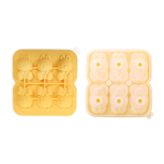 Lovely Rabbits Shape Ice Tray Easily Release Ice Making Tool Molds Grade Silicone Ice Maker Mold Easy to Clean