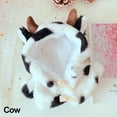 thumbnail image 1 of Lovely Replaceable Winter Hairy Outfits Rabbit Bear Tiger Animal Plush Overcoat Mini Horn Buckle Doll Clothes COW, 1 of 8