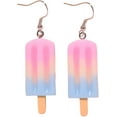 Lovely Resin Ice Cream Dangle Earrings Funny Imitation Food Drop