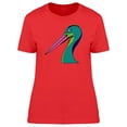 thumbnail image 1 of Lovely Retro Stork Head T-Shirt Women -Image by Shutterstock, Female Large, 1 of 2