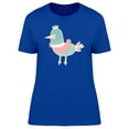 thumbnail image 1 of Lovely Rooster Pastel Doodle T-Shirt Women -Image by Shutterstock, Female Medium, 1 of 2