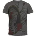 thumbnail image 1 of Lovely Rose Skeleton All Over Charcoal Heather Adult Soft T-Shirt - Small, 1 of 1